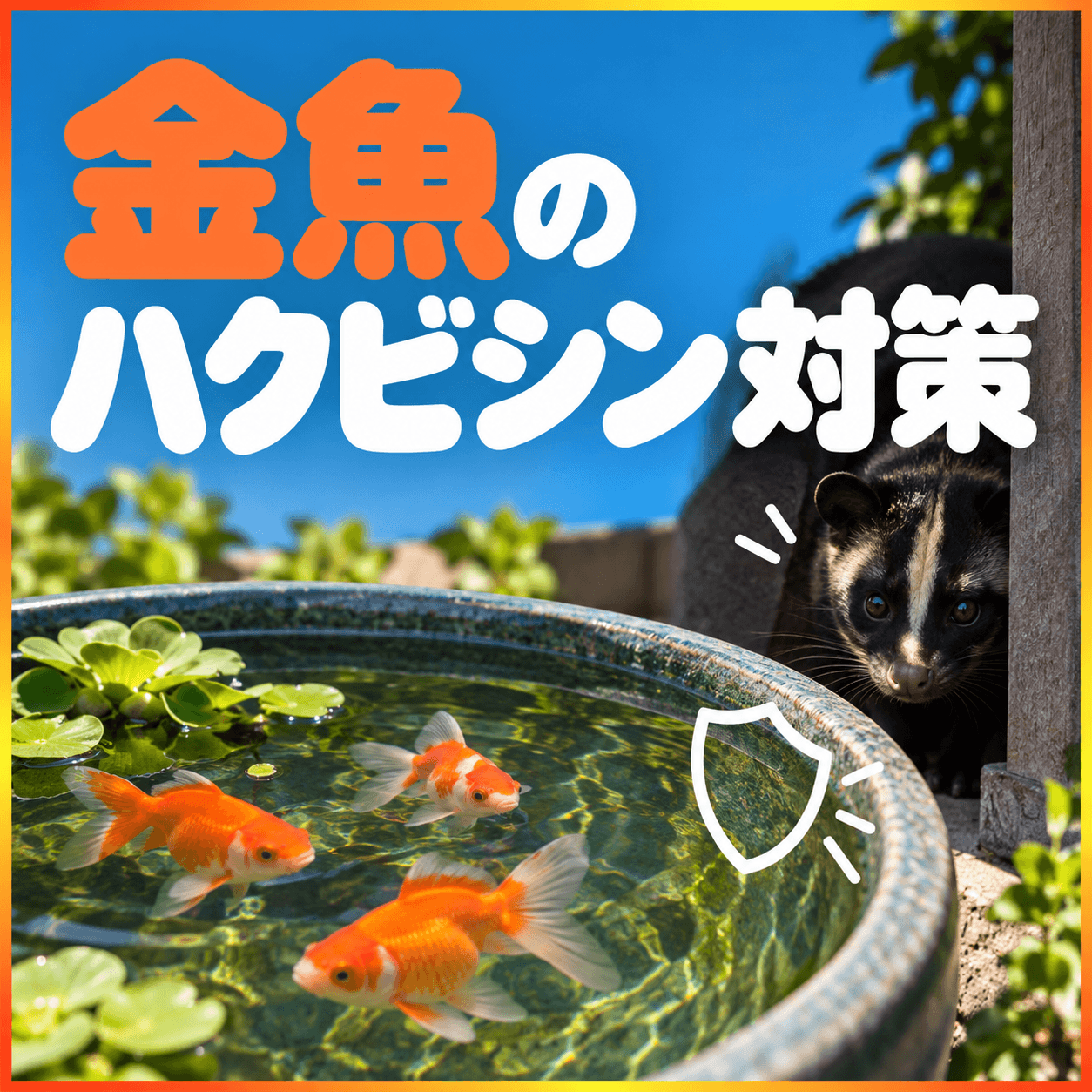 ハクビシン 金魚 対策