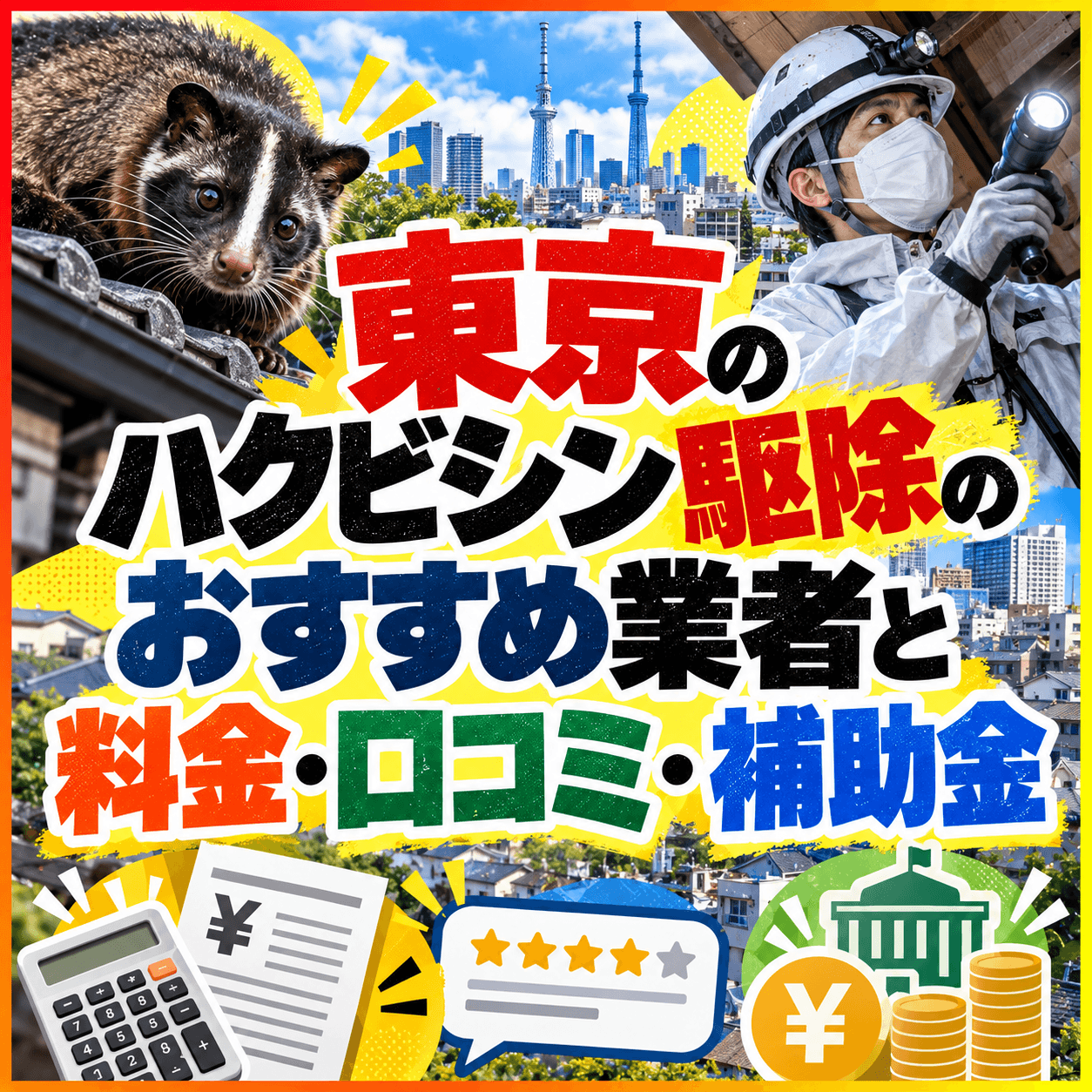 東京 ハクビシン駆除 業者